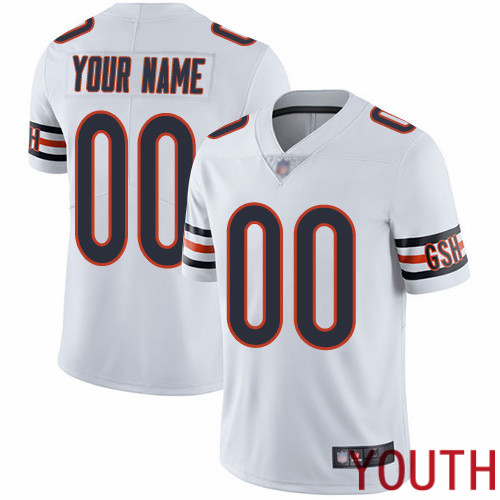 Limited White Youth Road Jersey NFL Customized Football Chicago Bears Vapor Untouchable